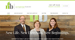 Desktop Screenshot of newbeginningsfamilylaw.com